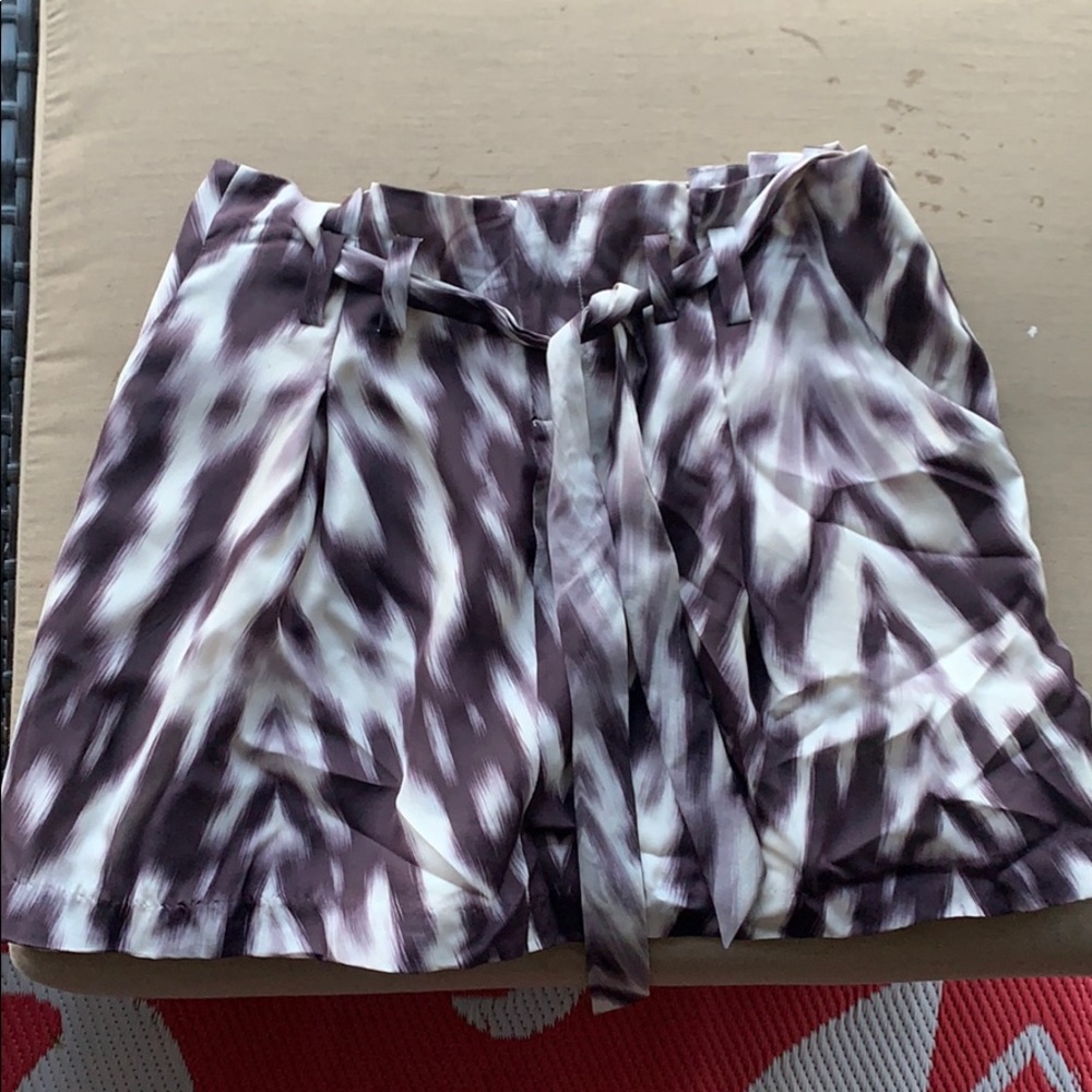 BEBE Silk Miniskirt